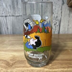 Vintage 1965 Collector's Glass Snoopy/Woodstock by United Feature Syndicate Mcds